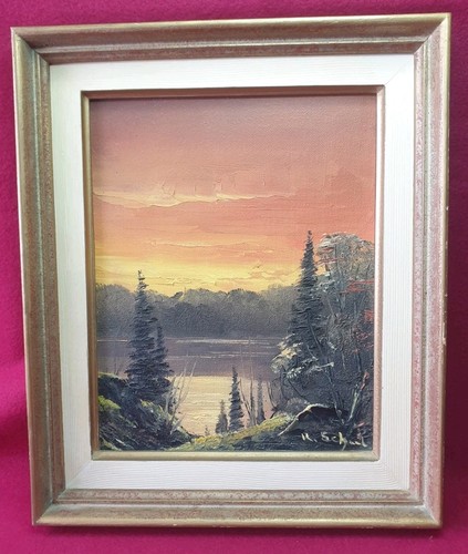 ölgemälde wald und - ",