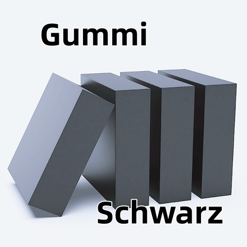 Schwarz 50x50mm bis 200x200mm