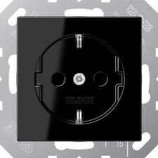 Jung SCHUKO-Steckdose A 1520 SW Steckdosen A1520SW SCHUKO-Steckdose
