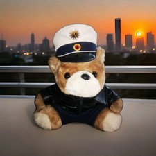 Vintage Polizei Teddy Bär mit