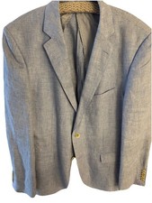 HUGO BOSS Selection Leinen Sakko hellblau, Gr. 52