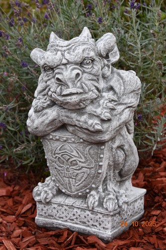 Steinfigur gargoyle xxl mit - gargoyle,