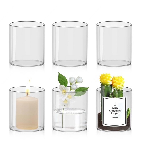 Glasvase zylinder transparent - glasvase,