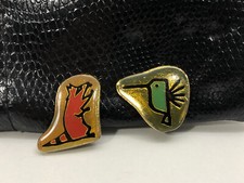 Kinderschmuck Kinderohrringe Clips Disney Pocahontas Meeko & Flit Gold