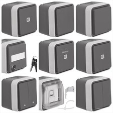 Berker W.1 Aufputz IP55 Schalter, Steckdosen, Serien, Netzwerk, Taster