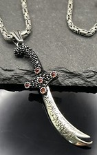Zülfikar Silber Königskette Hz Ali 925 Gümüs Mikron Taşlı TÜRKIYE Atatürk Alevi