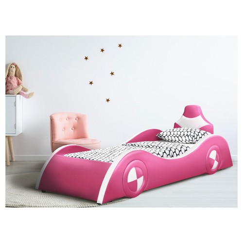 Autobett pink weiß - autobett, pink/weiß