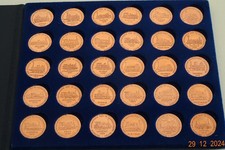 Gedenkmünzen -  Die ersten Deutschen Lokomotiven 150Jahre Eisenbahn 30 Stück