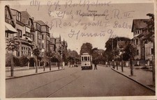 HANAU-Frankfurter Landstrasse-Strassenbahn,Lazarettstempel-Feldpost-13.4.1916