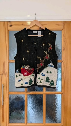 Vintage 90s santa sleigh - vintage,