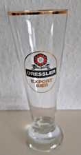Dressler Export Bier Bremen | Glas | 0,2 | rastal | mit Goldrand | vintage |