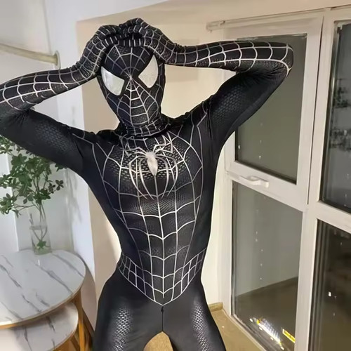 Black spider hero cosplay - black,