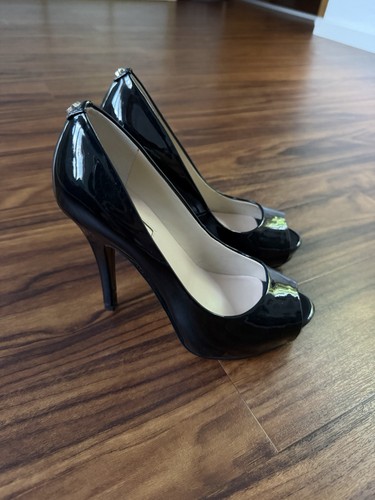 Guess peeptoe plateau pumps - guess,