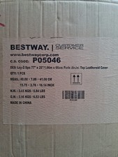 Bestway Lay-Z-Spa Paris Kunstleder Abdeckung Aufblasbare Thermoabdeckung Set