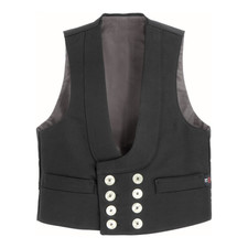 FHB DETLEF Zunftweste Weste Arbeitskleidung Größe 56 zweireihig schwarz