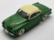 Vintage Dinky Toys Modellauto - Volkswagen Karmann Ghia - Grün/ Beige - 60er