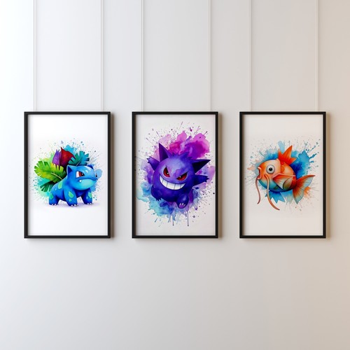 Pokémon gerahmte poster - gerahmte,