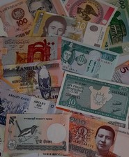 20 Different Banknotes from
