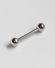 Zungen Piercing Stab Hantel Kugel Stahl Brustpiercing 12 mm / 14 mm / 16 mm ST3