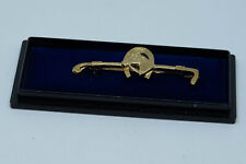 SAGIMEX Plastronnadel vergoldet "Hufeisen mit Pferdekopf"