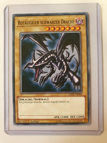 Rotäugiger schwarzer drache - rotäugiger,