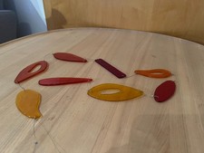 Fensterschmuck Glas, rot