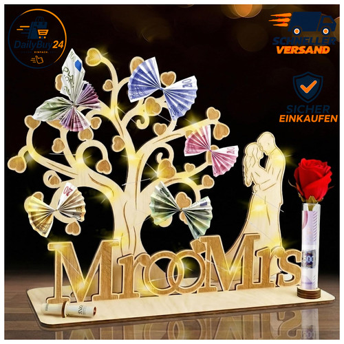 Geldgeschenk hochzeit holz - geldgeschenk,