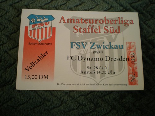 Sammler ticket fsv zwickau - fsv,
