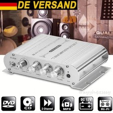 Verstärker Stereo 2.1 Kanal Endstufe Auto Amplifier MP3 DVD Aluminium Machine DE