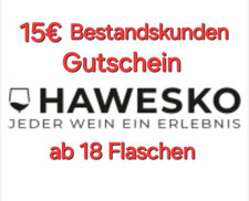 15€ Hawesko Neu- + Bestandskunden Gutschein ? ab 18 Flaschen ? Schnellversand
