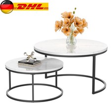 2er Set Couchtisch Rund