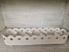 Kerzenhalter Weiß Metall