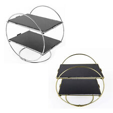 Echtwerk Schiefer Etagere Art-Deco‐Stil 2‐Stöckig Servierständer