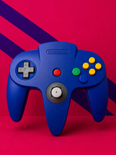 Nintendo controller blau - 64,