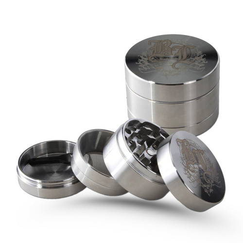 Black leaf edelstahl grinder - leaf,