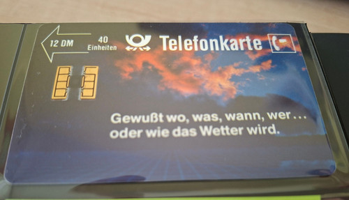 Telefonkarte 9 89 - a,