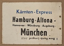 Zuglaufschild Kärnten Express