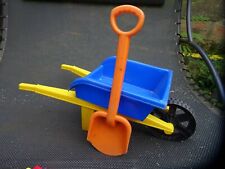 Kinder Schubkarre + große XL Schaufel z Sandkasten Strandspielzeug Sandspielzeug