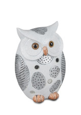 Formano Deko Eule weiss-silber