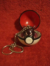 1 Pokemon-Schlüssel-Anhänger/Figur: Gengar mit Pokeball, Vintage 1999,ca.4cm,F33