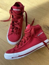 DIESEL Original Schuhe Größe 32 Chucks Rot Jeans Unisex; Neu
