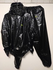 Schwarz glänzend PVC gelb