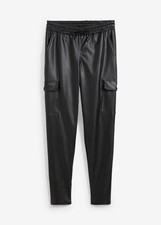 Neu Lederimitat-Cargohose Gr