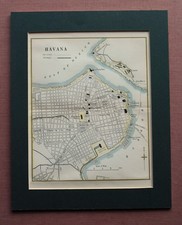 Stadtplan Havanna Kuba 1927