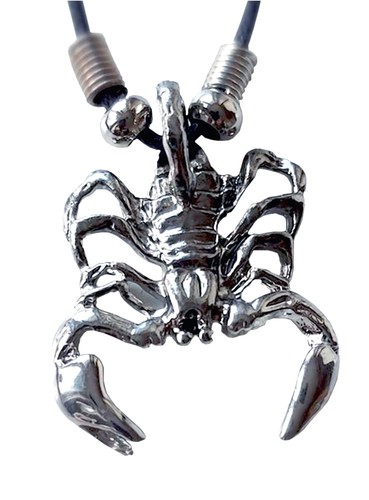 Edelstahl anhänger skorpion - edelstahl,