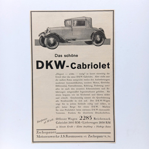 1929 dkw cabriolet - 1929,