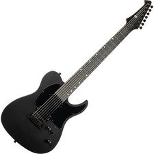 SPIRA Guitars T-407 MBK Satin Black Modern T-Style 7-Saiter E-Gitarre B-Ware