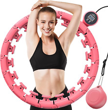 FIVANGIN Smart Weighted Hula Hoop, pink, mit Rundenzähler