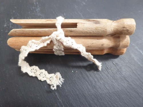 Vintage holz dolly heringe - holz, x5