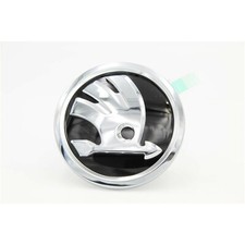 Original Skoda Zeichen Logo Emblem Schwarz hochglanz Motorhaube 3V0853621A -NEU-